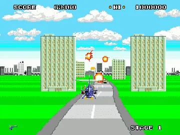 Super Thunder Blade (Japan) (Launch Cart) screen shot game playing